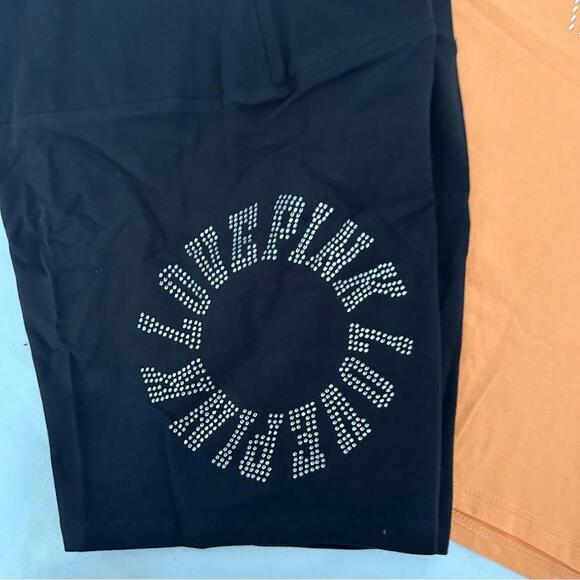 PINK Victoria’s Secret Bling Shirt and Bling Biker Shorts - Picture 3 of 5